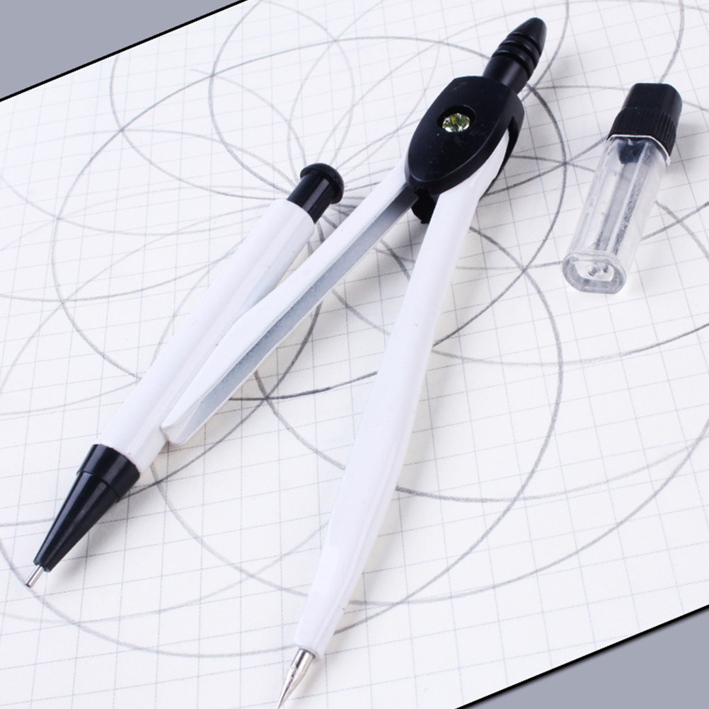 Compass Geometry Set - 6세트 금속 기하학 컴퍼스 엔지니어링 제도
