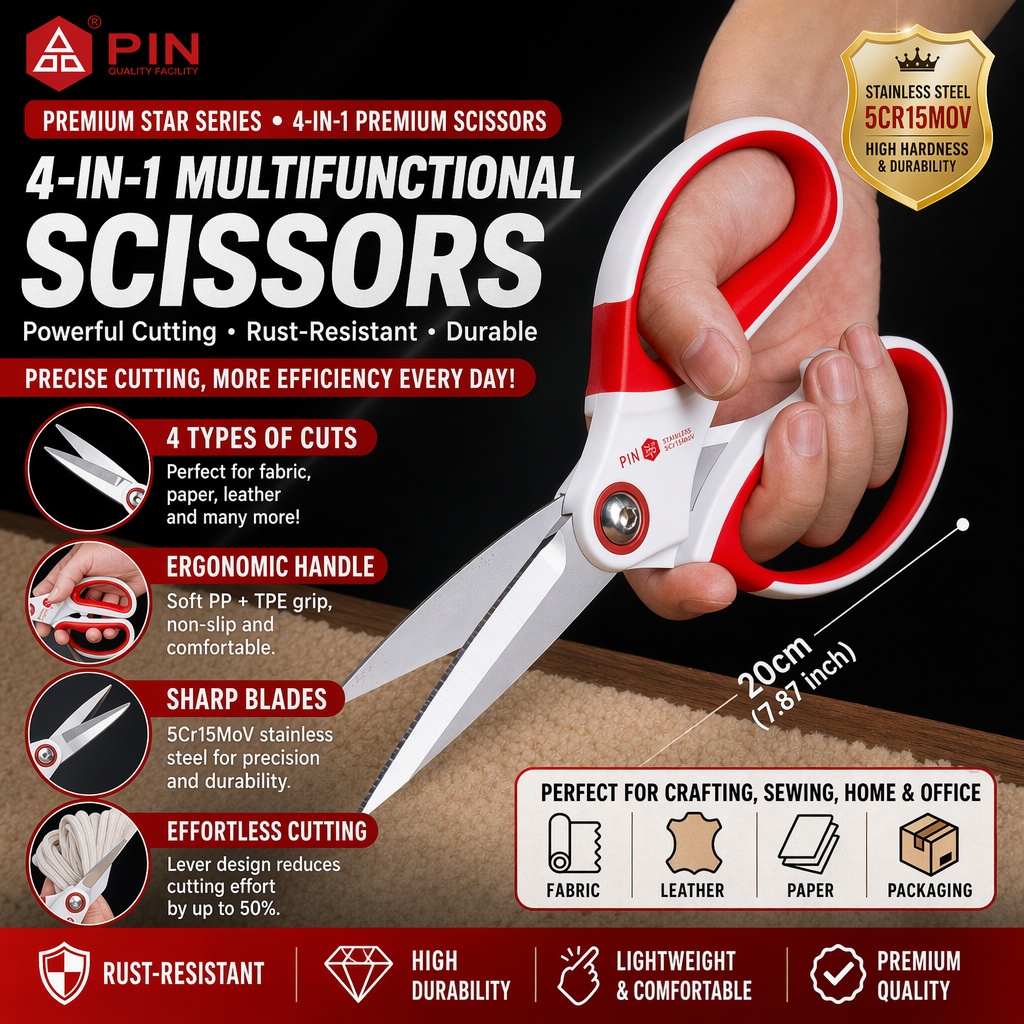 Scissors Stainless Craft - 다기능 가위 5Cr15MoV 스테인레스 스틸 날카롭고
