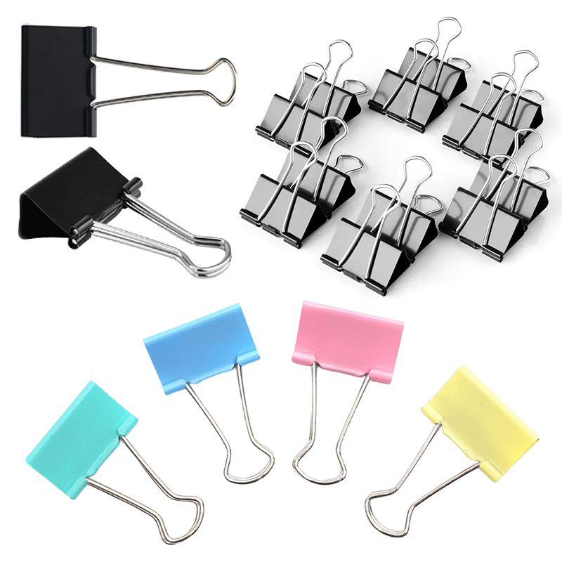 Is Stationery Office Supply - 10PCS 25mm 크기 금속 바인더 클립