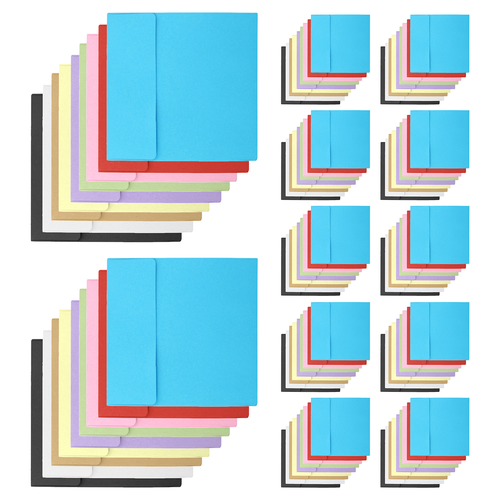 Letter Envelope Kraft - 100Pcs 빈 크래프트 봉투 10x10cm 편지용