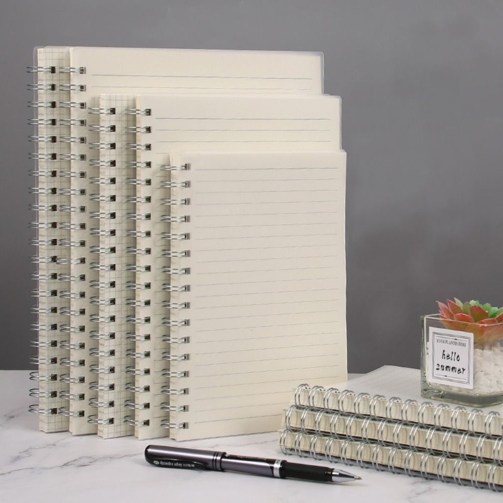 Graph Paper Pad - A4/A5/A6/B5 코일 노트 그리드/무지/가로줄 플립오버 디자인