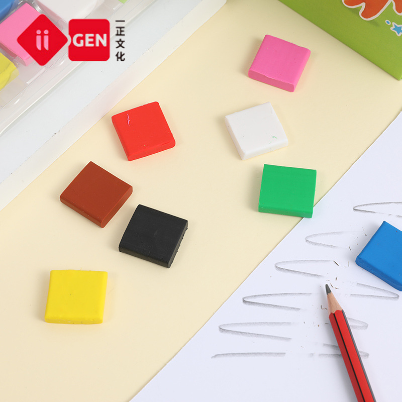 Rubber Eraser Kneaded - 8 개/몫 학생을위한 고품질 사탕 색깔
