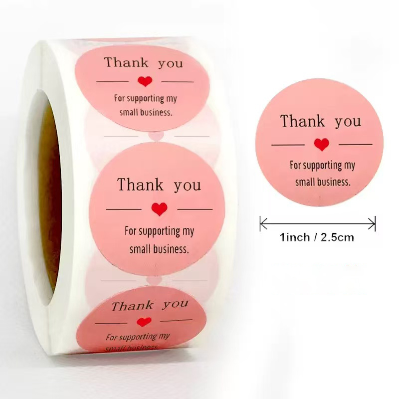 Sticker Label Roll - 내 소규모 사업 스티커를 지원해 주셔서