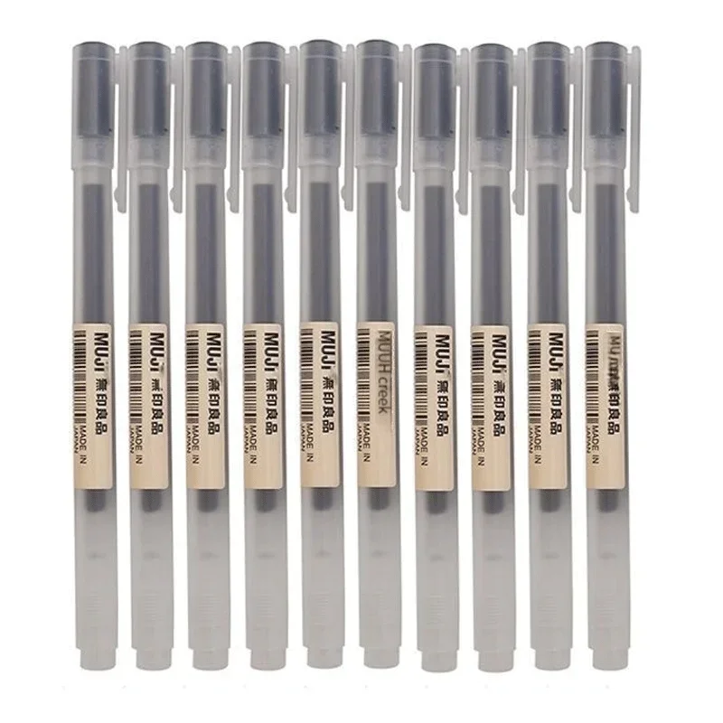 Gel Ink Pen Set - 6/8 개/대 MUJIs 젤 펜 블랙/레드/블루