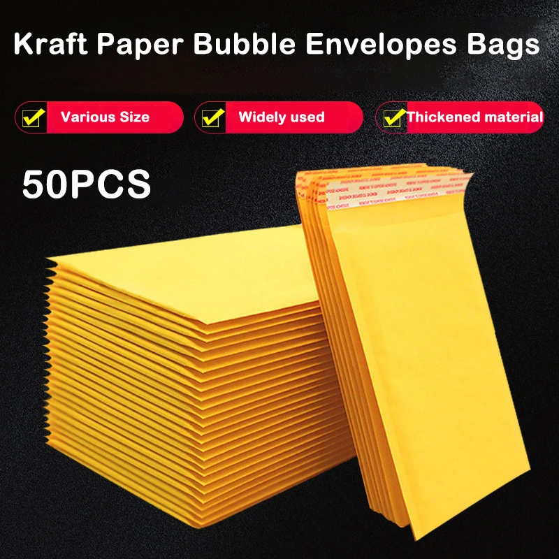 Letter Envelope Kraft - 50PCS 크래프트 종이 버블 메일러 봉투