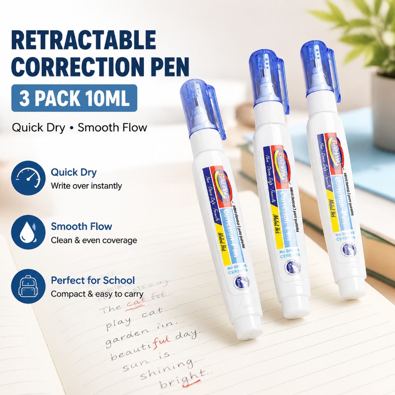 Correction Fluid White - 퀵 드라이 수정액 화이트 아웃 액체