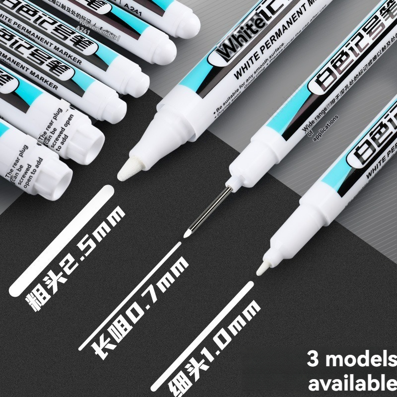 Whiteboard Marker Set - 1/10/20Pcs 흰색 영구 마커 펜 세트