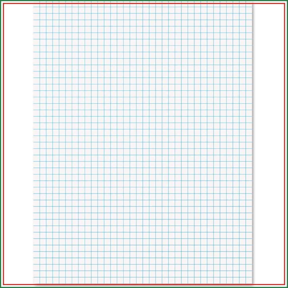 Graph Paper Pad - 쿼드 룰드 그래프 용지 패드 8.5x11인치,