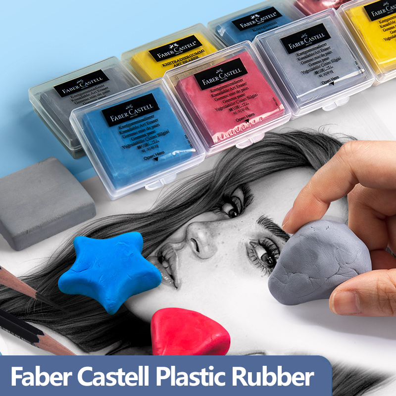 Rubber Eraser Kneaded - 페이버-카스텔 플라스틱 고무, 부드러운 아트 지우개