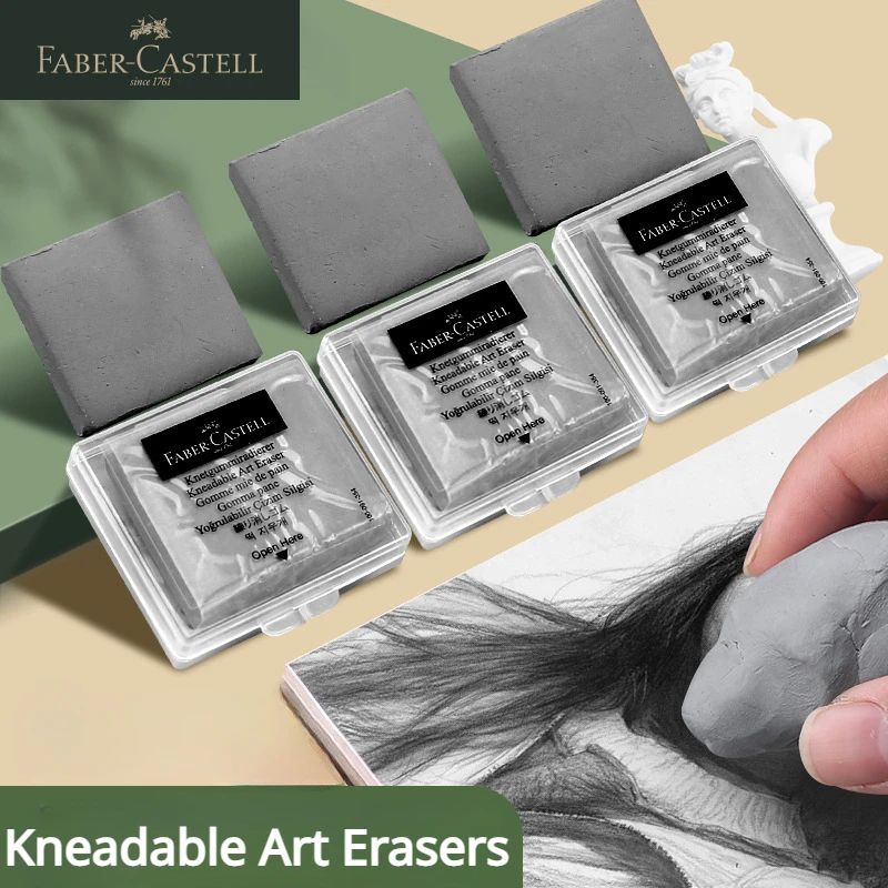 Rubber Eraser Kneaded - Faber-Castell 2pcs 드로잉 아트 교정용 반죽