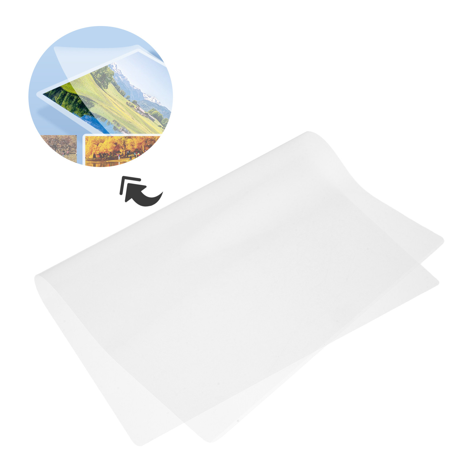 Document Laminator Pouch - 100매 A4 라미네이팅 파우치, 보고서, 증명서,
