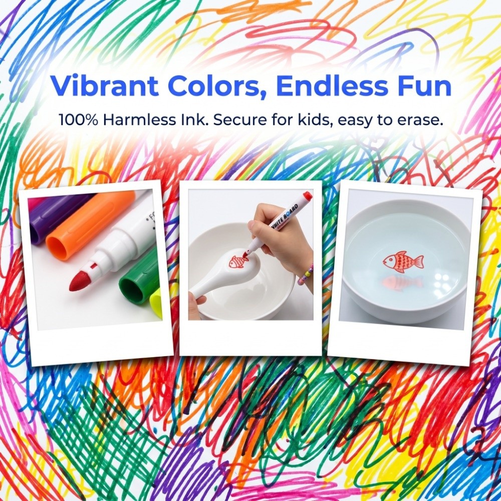 12PCS 물에 뜨는 물 마커 드라이 이레이즈 대량 포 - Whiteboard Marker Set 리뷰 및 가격