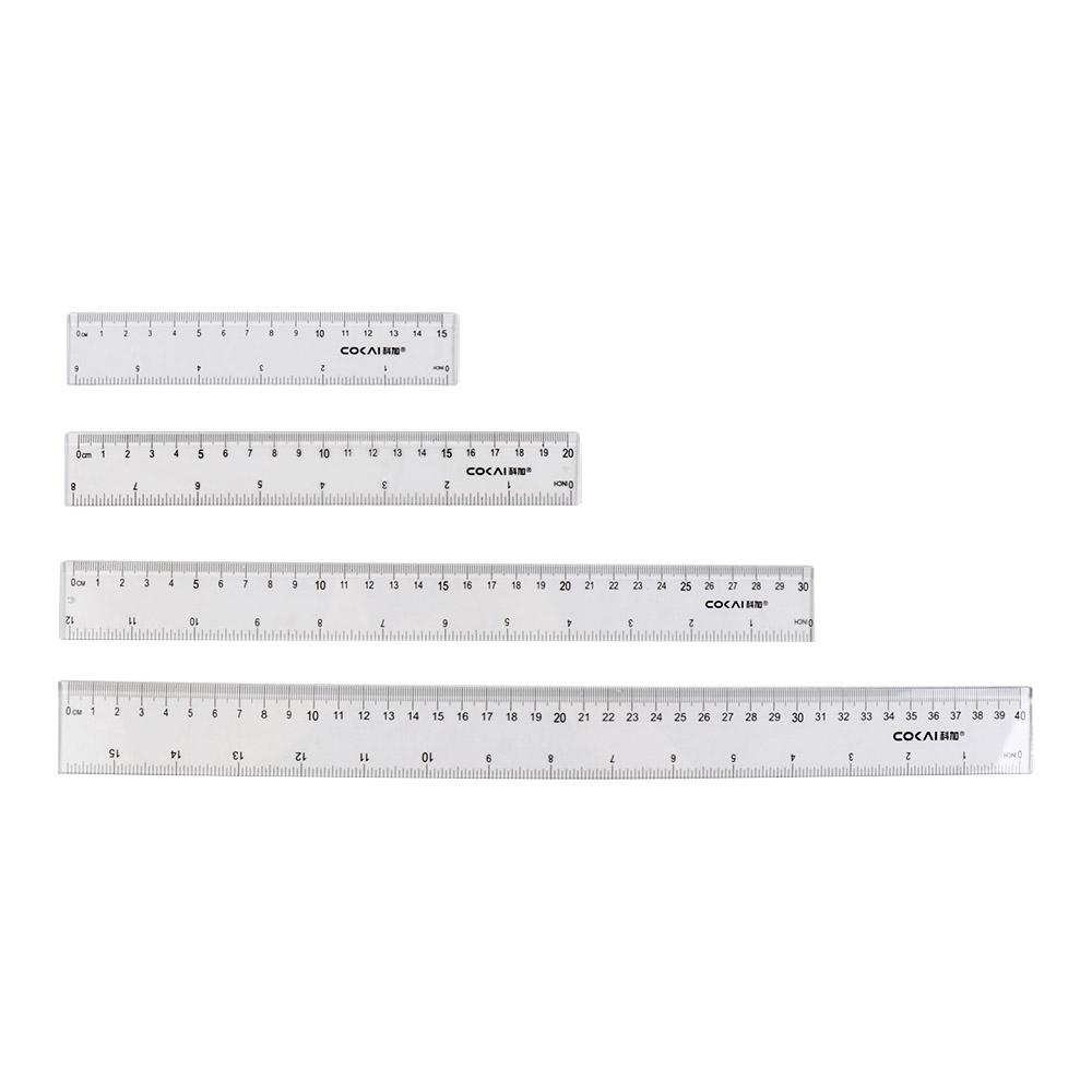 데스크 액세서리 15cm 20cm 30cm 40cm 직 - Ruler Set Transparent 리뷰 및 가격