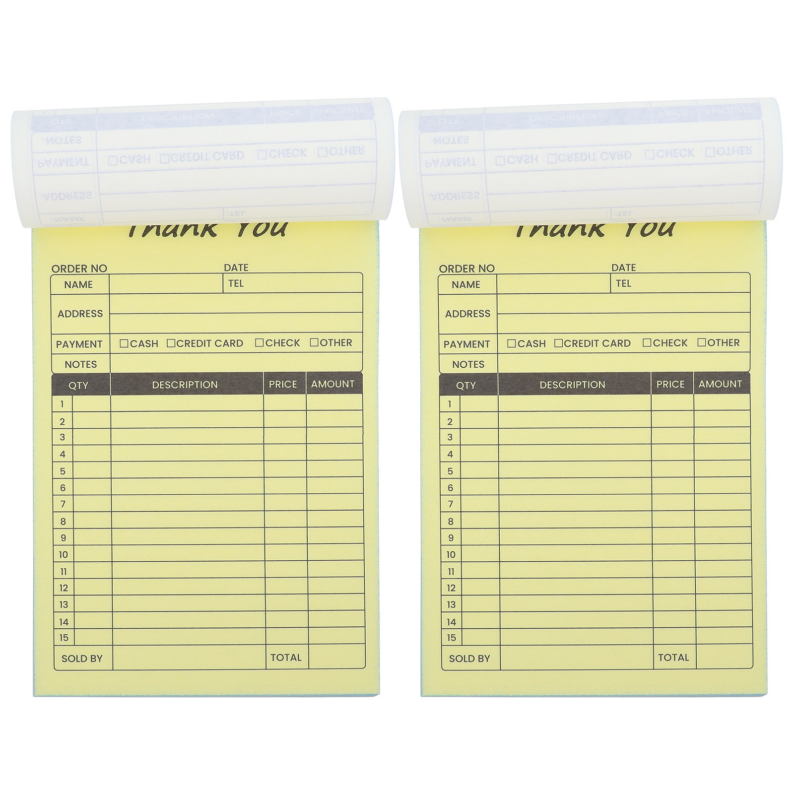 2Pcs 주문 송장 영수증 책 카본 카피 비즈니스 송장 - Carbon Copy Book 리뷰 및 가격
