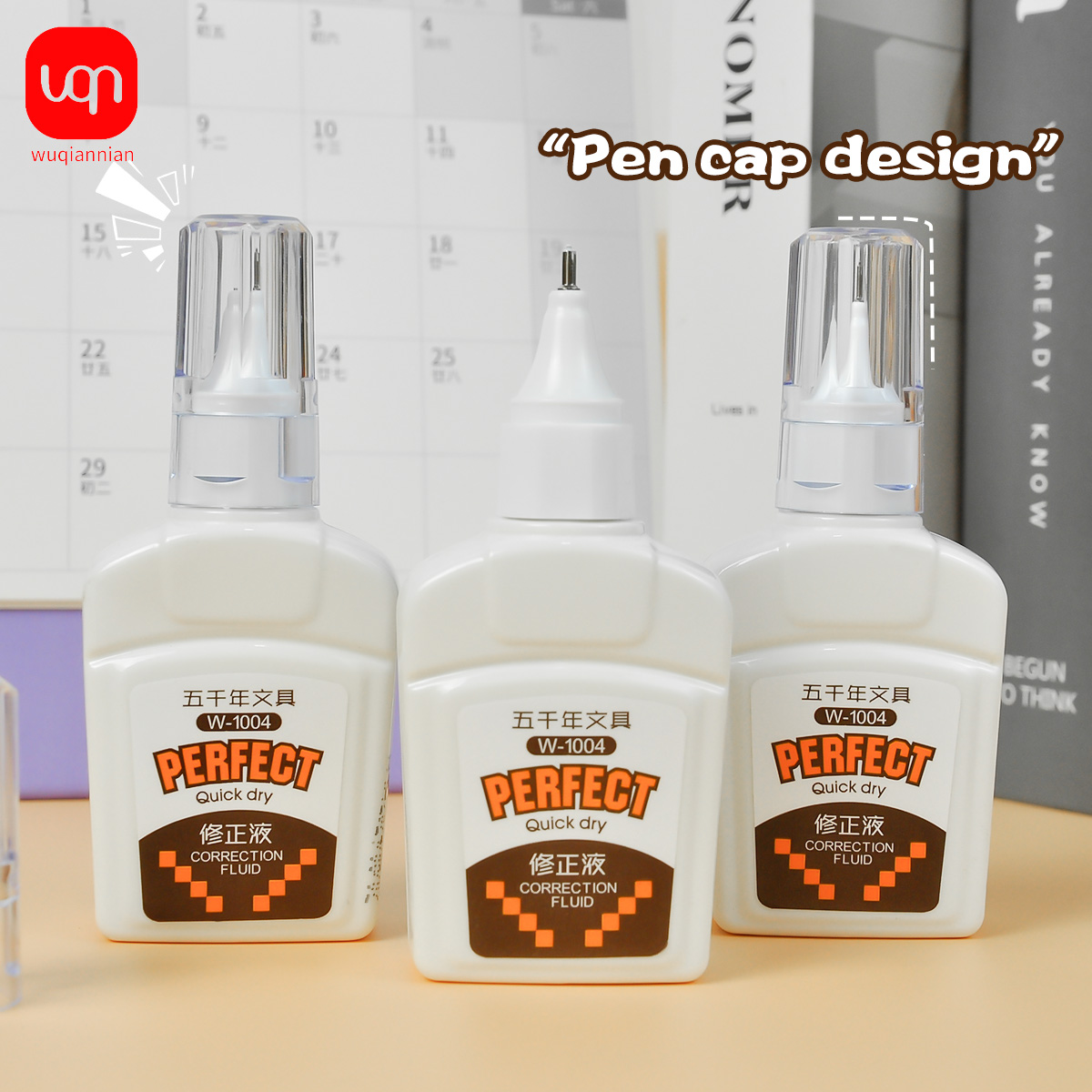WQN-3/6/12PCS18ml 수정액 휴대용 학생용  - Correction Fluid White 리뷰 및 가격