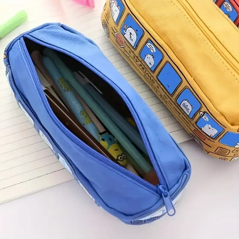 1pc 크리 에이 티브 대용량 캔버스 스쿨 버스 연필  - Stationery Office And School Supply Stores 리뷰 및 가격