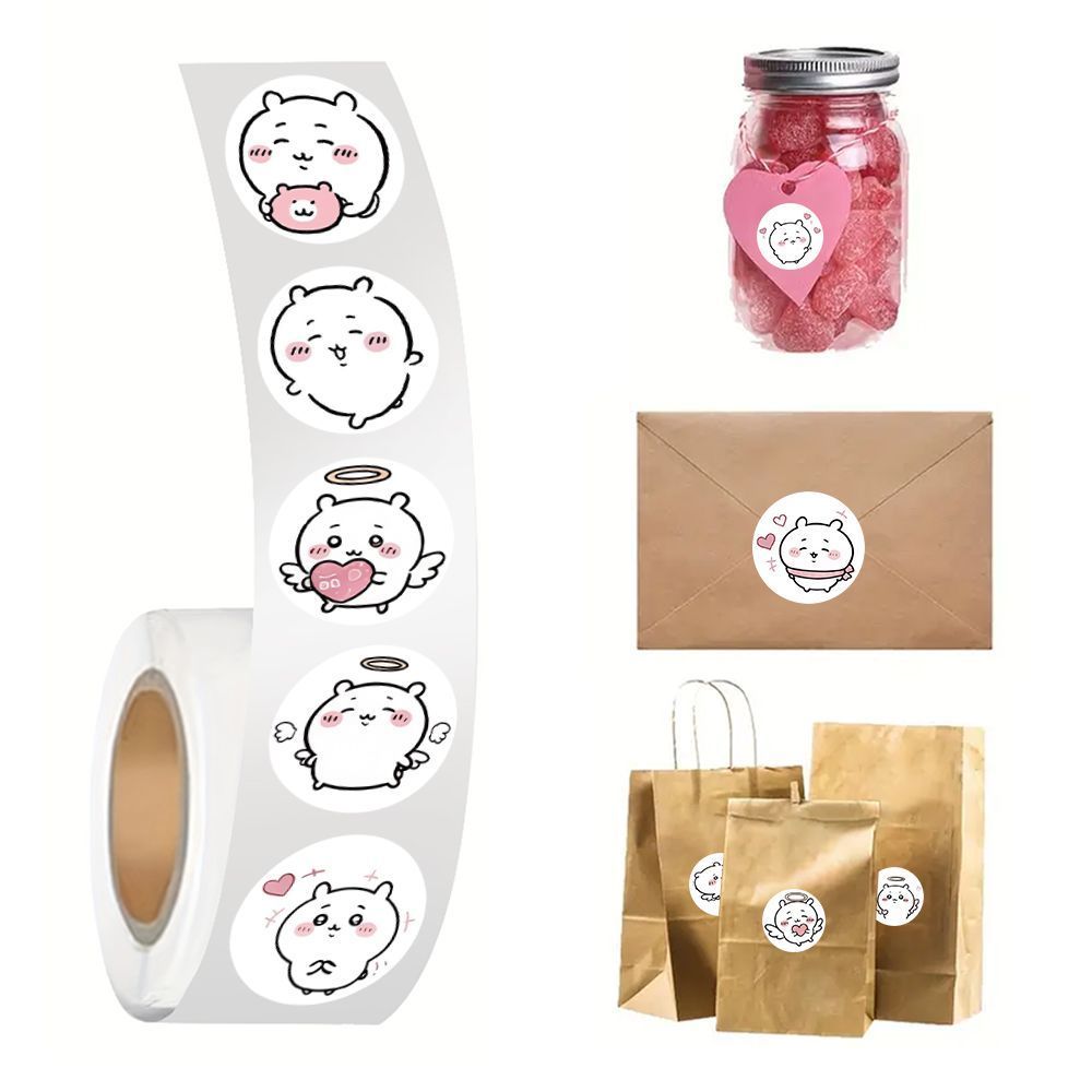 Jiyi 스티커 롤 500 Pcs Kawaii 이모티콘 - Sticker Label Roll 리뷰 및 가격