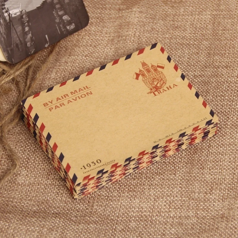 10pcs 9.7*7.5cm 레트로 인기있는 봉투 엽서 - Letter Envelope Kraft 리뷰 및 가격