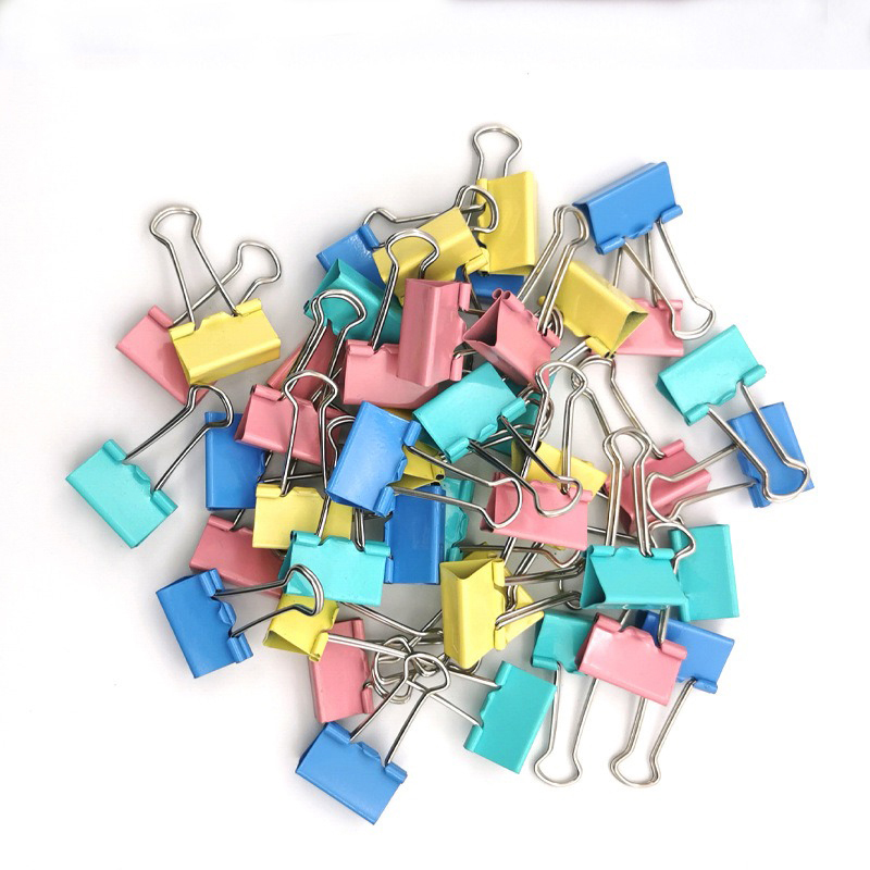 10PCS 25mm 크기 금속 바인더 클립 블랙 다채로 - Is Stationery Office Supply 리뷰 및 가격