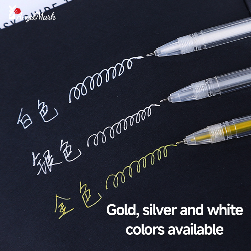 화이트 골드 실버 클래식 하이라이트 펜 샤이닝 리필 페 - Gel Ink Pen Set 리뷰 및 가격