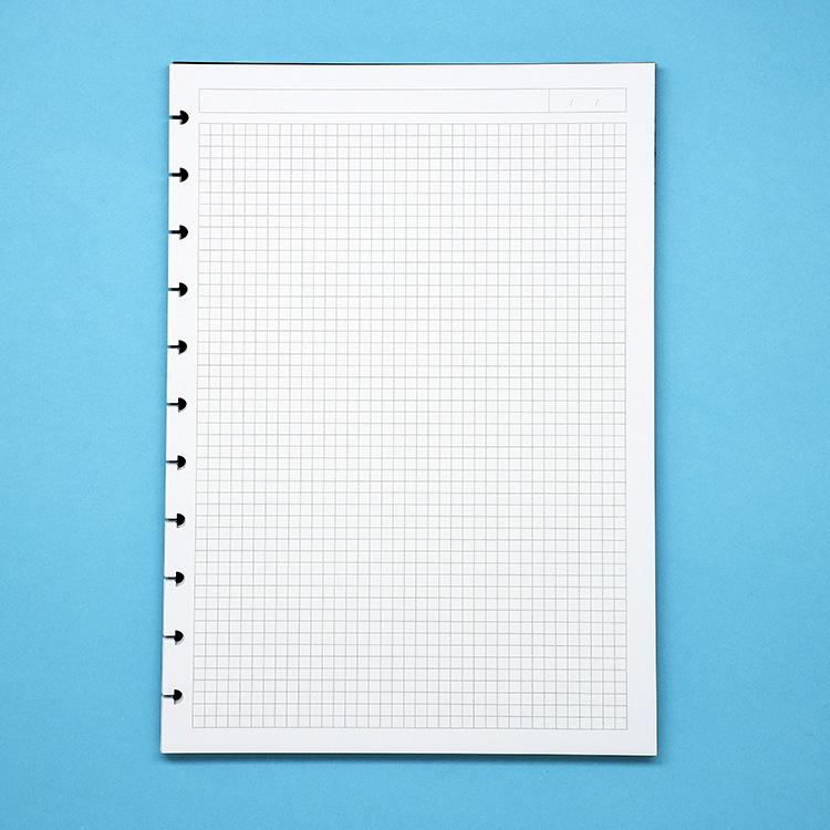 A4 느슨한 잎 리필 버섯 구멍 노트북, 수평 라인 빈 - Graph Paper Pad 리뷰 및 가격