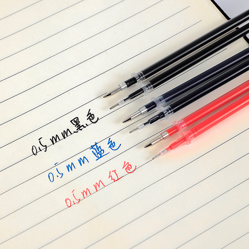 0.38/0.5mm 젤 펜 리필 블루/블랙 잉크 사무실 - Gel Ink Pen Set 리뷰 및 가격