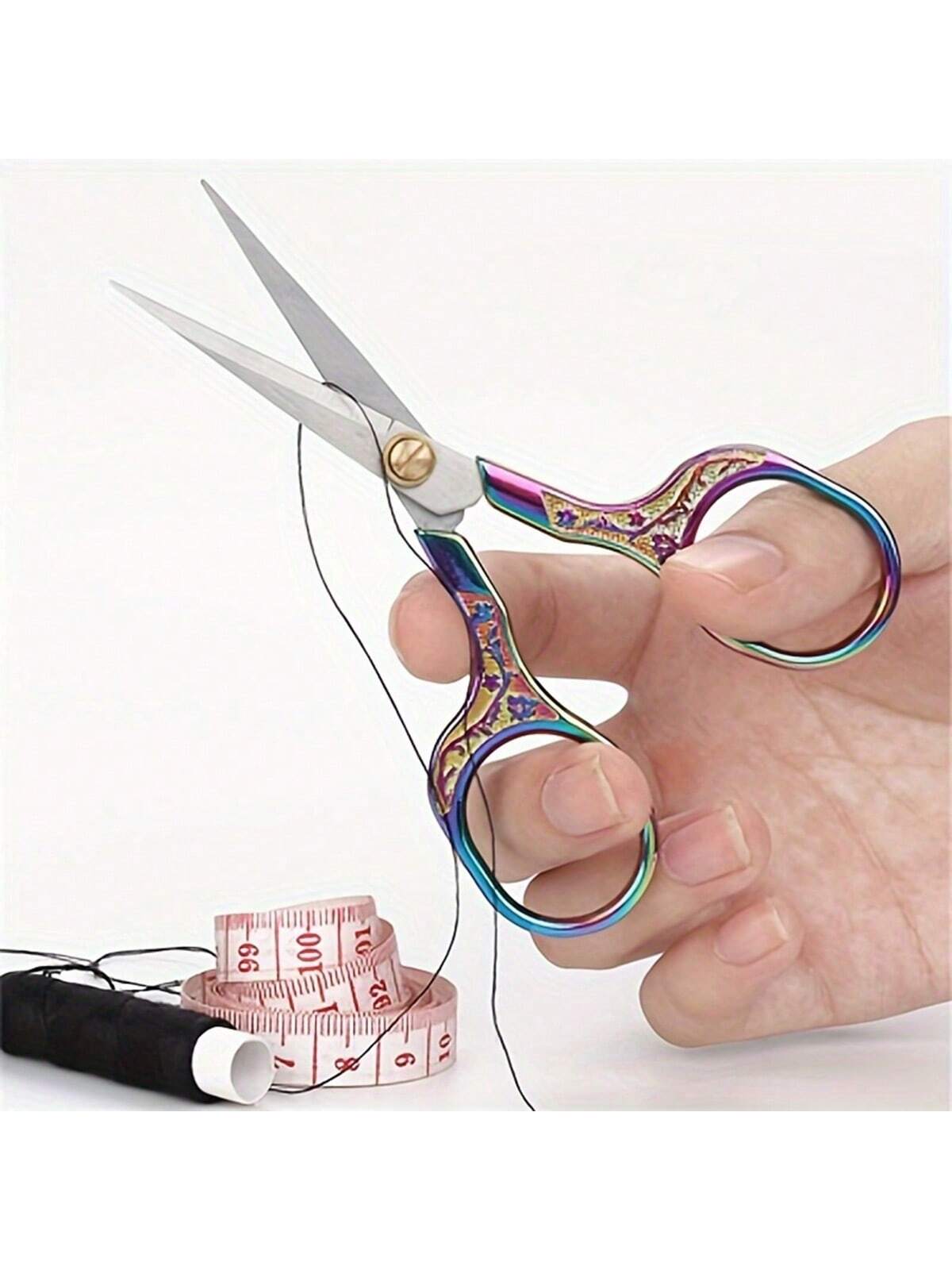 다채로운 색상의 스테인리스 스틸 재봉 가위, 빈티지 레 - Scissors Stainless Craft 리뷰 및 가격