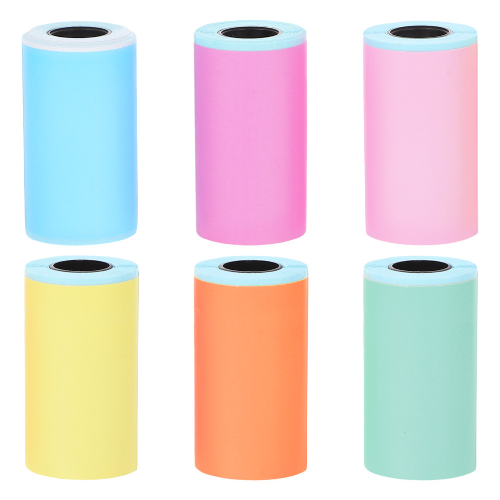 6 롤 미니 열전사 프린터 용지 휴대용 프린터 용 자체 - Sticker Label Roll 리뷰 및 가격