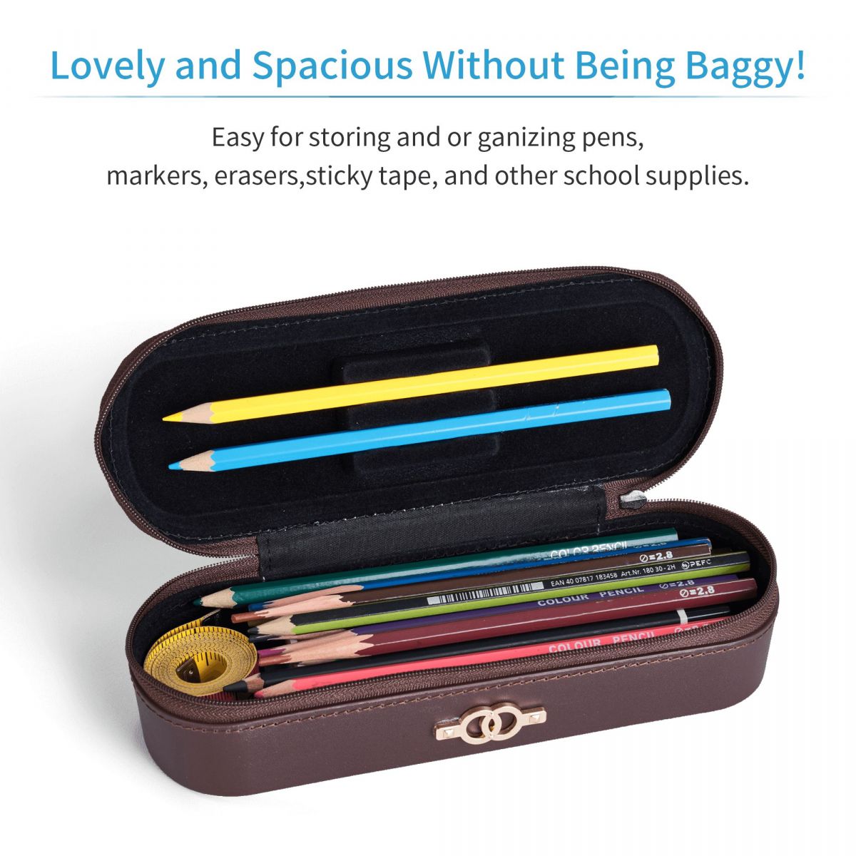 HD 고화질 온라인 스토어 가죽 필통 연필 파우치 수납 - Stationery Office And School Supply Stores 리뷰 및 가격