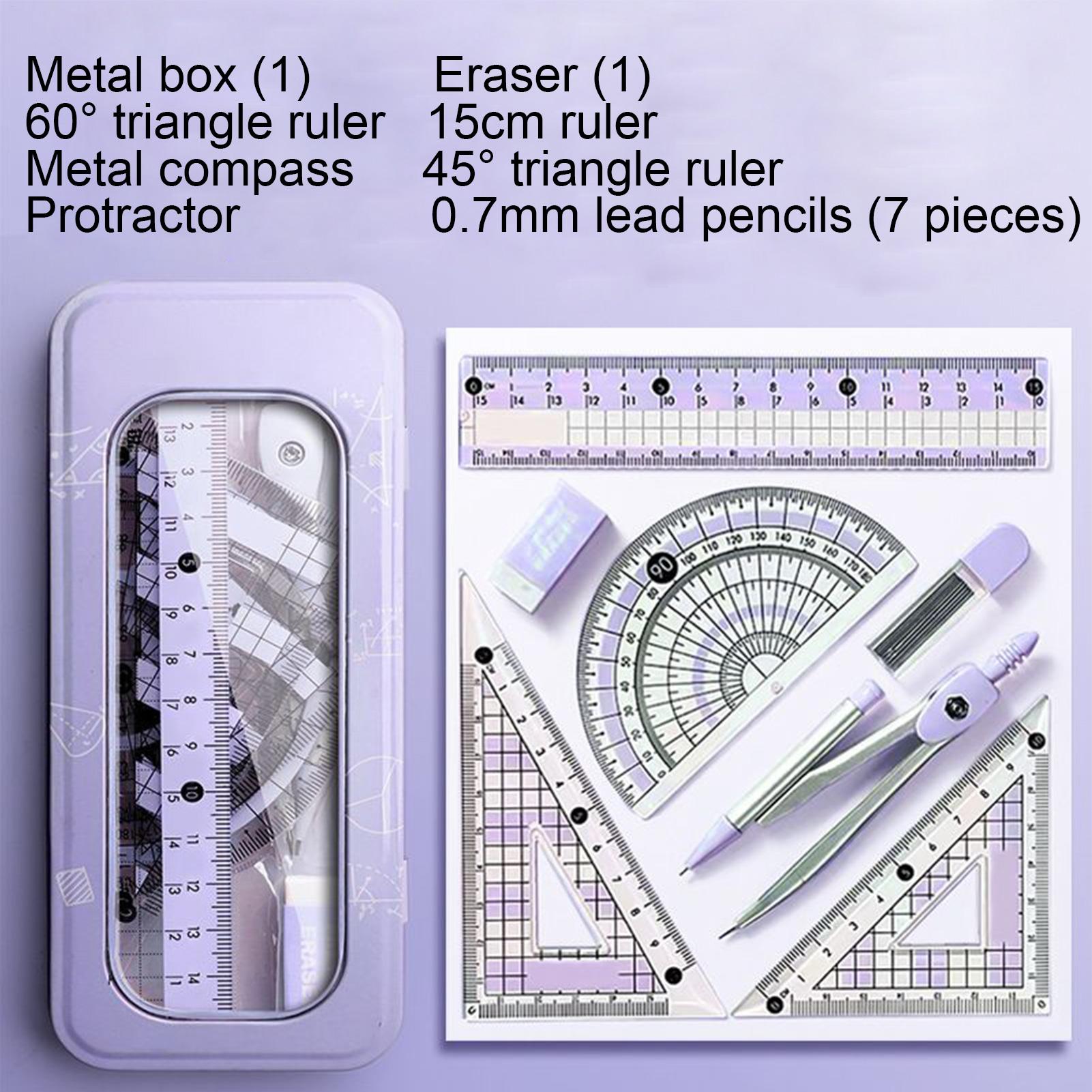 학생용 기하학 세트, 학교용 기하학 자, 컴퍼스 키트, - Compass Geometry Set 리뷰 및 가격