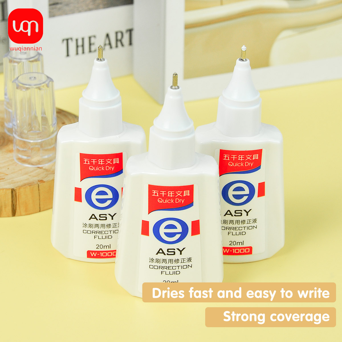 WQN 퀵드라이 수정액, 20ml, 흰색, 사용이 간편 - Correction Fluid White 리뷰 및 가격