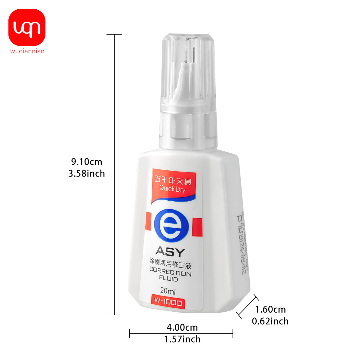 WQN 퀵드라이 수정액, 20ml, 흰색, 사용이 간편 - Correction Fluid White 리뷰 및 가격