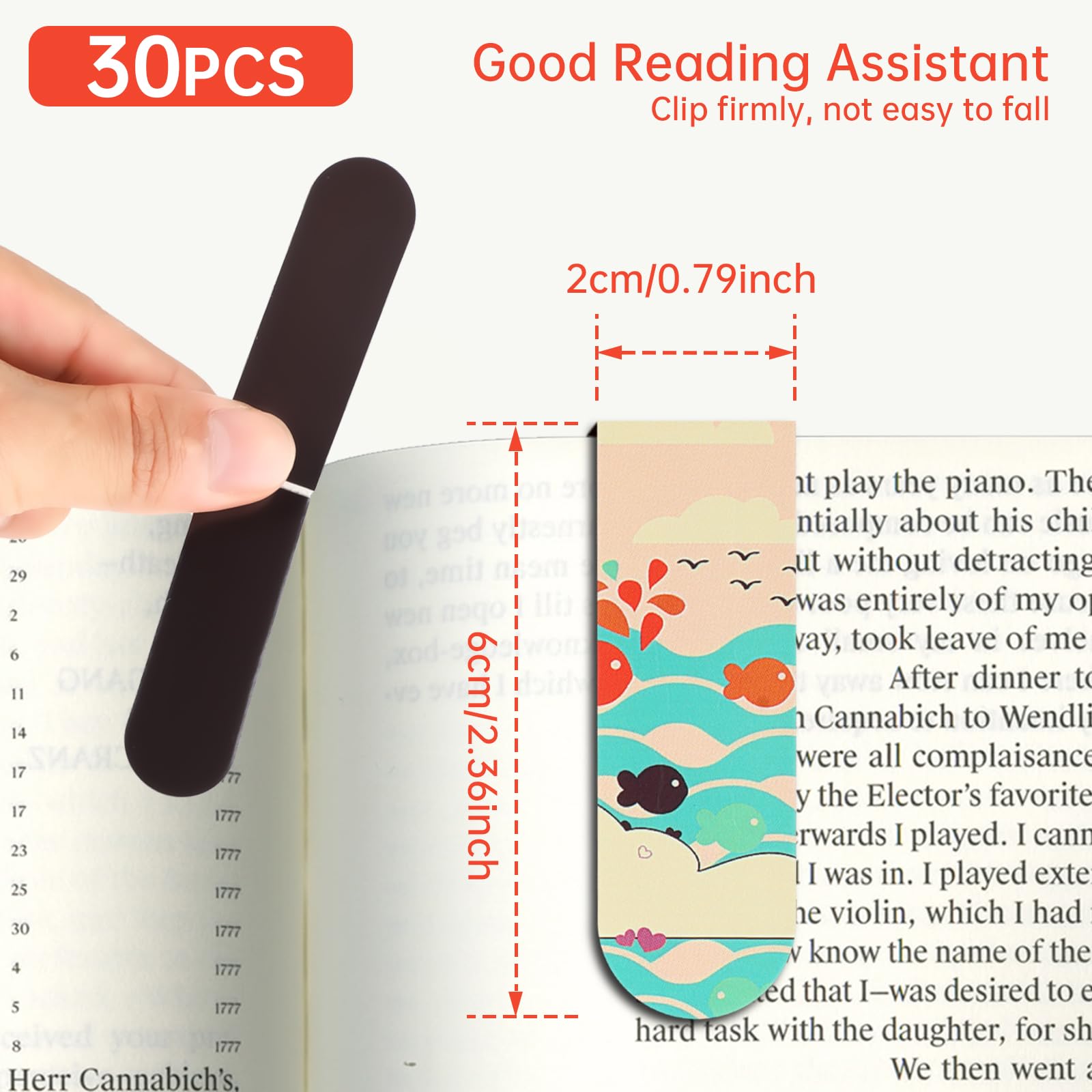 어린이 및 책 애호가를위한 18pcs/30pcs 자기  - Bookmark Magnetic Clip 리뷰 및 가격