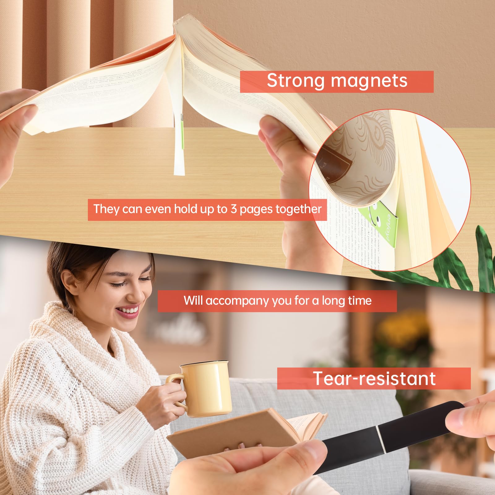어린이 및 책 애호가를위한 18pcs/30pcs 자기  - Bookmark Magnetic Clip 리뷰 및 가격
