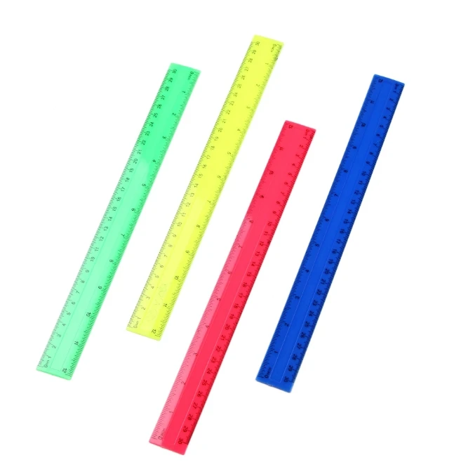 다채로운 투명 플라스틱 직선 눈금자, 30cm 카와이  - Ruler Set Transparent 리뷰 및 가격
