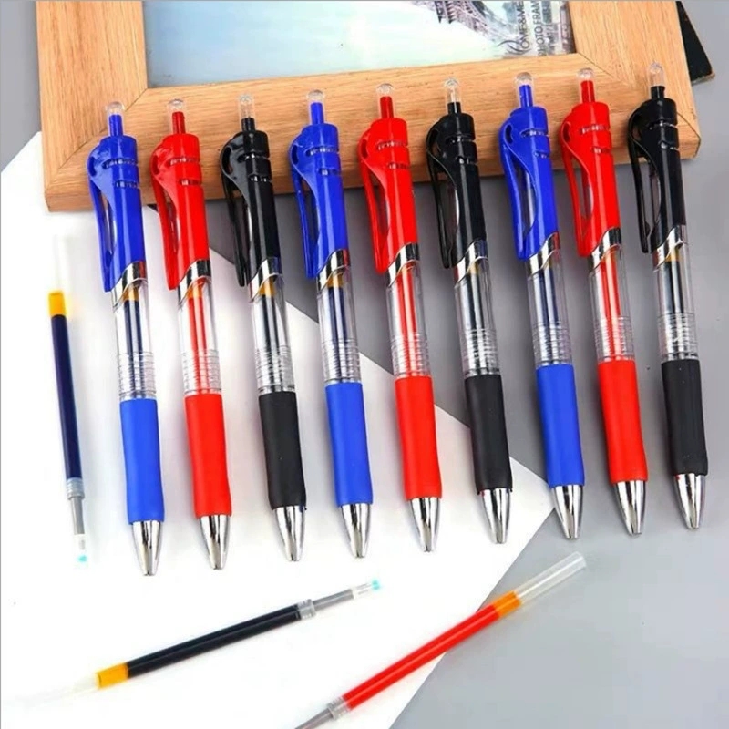 자동 젤 펜 0.5mm 검정 빨강 파랑 잉크 학생 시험 - Stationery Office And School Supply Stores 리뷰 및 가격