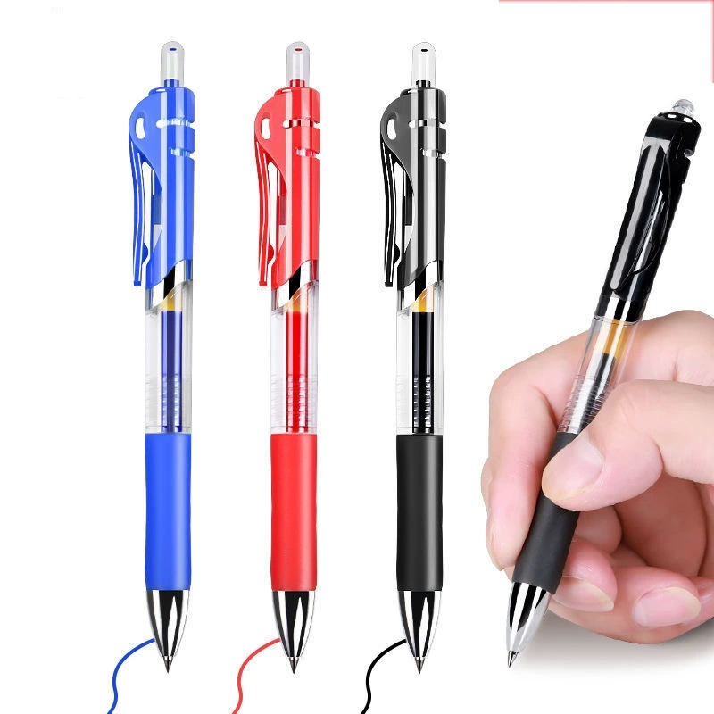 자동 젤 펜 0.5mm 검정 빨강 파랑 잉크 학생 시험 - Stationery Office And School Supply Stores 리뷰 및 가격