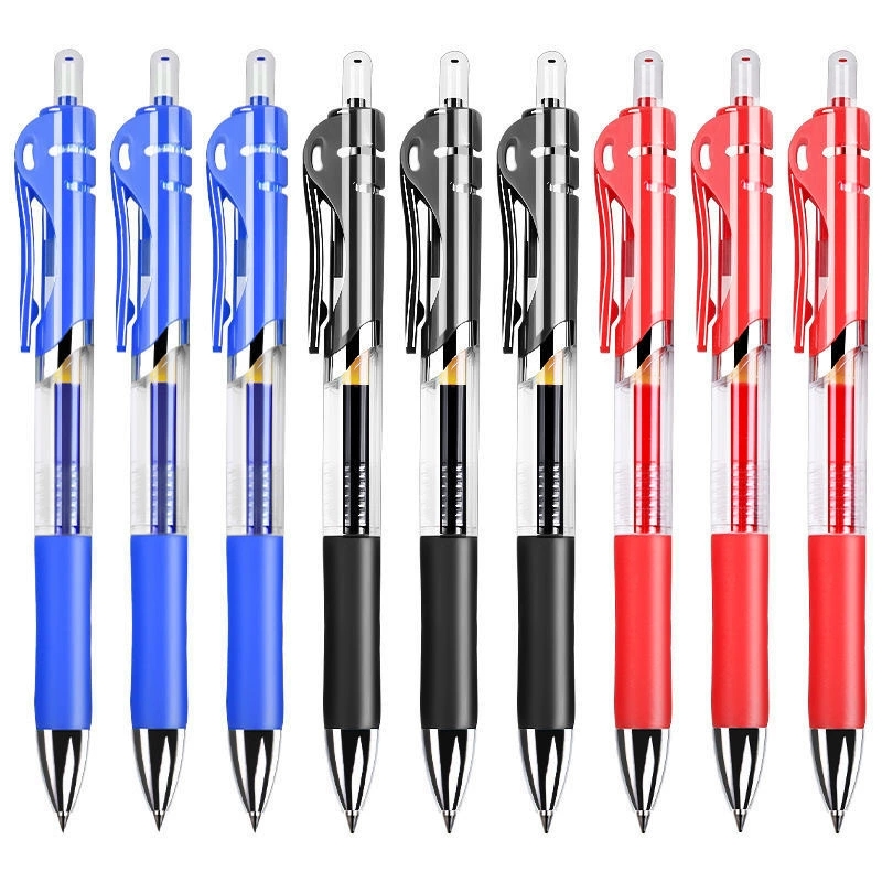 자동 젤 펜 0.5mm 검정 빨강 파랑 잉크 학생 시험 - Stationery Office And School Supply Stores 리뷰 및 가격