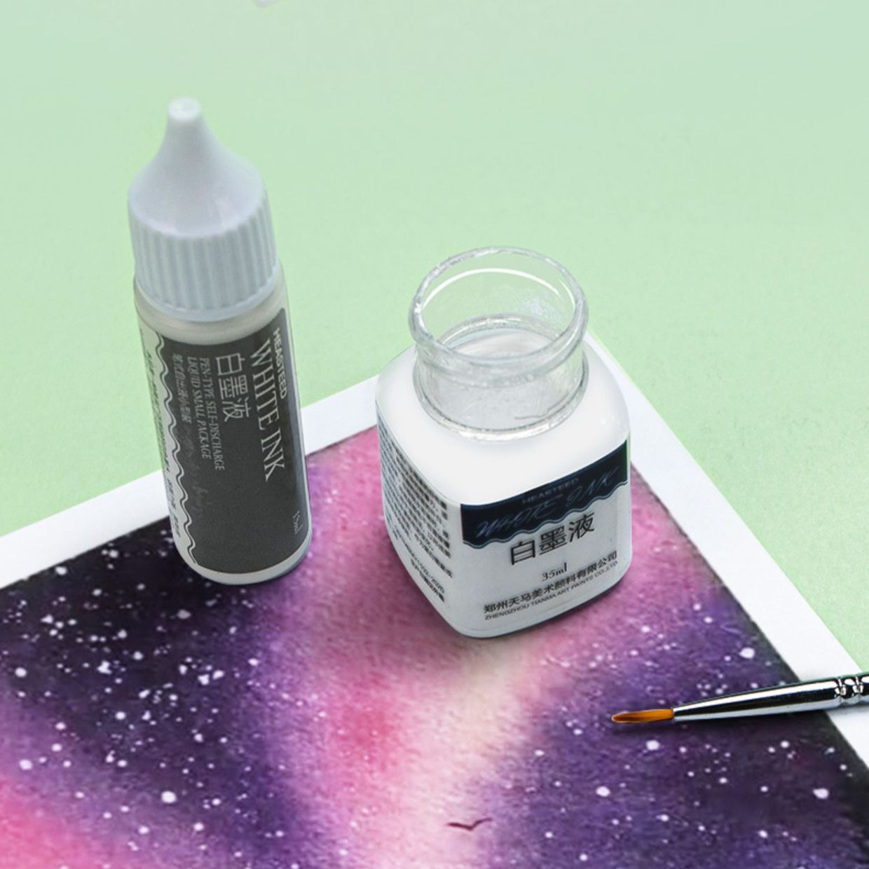 18ml/35ml 화이트 잉크, 딥펜 브러쉬 아트 레터 - Correction Fluid White 리뷰 및 가격