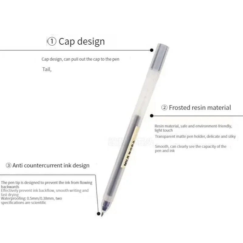 6/8 개/대 MUJIs 젤 펜 블랙/레드/블루 0.3 - Gel Ink Pen Set 리뷰 및 가격