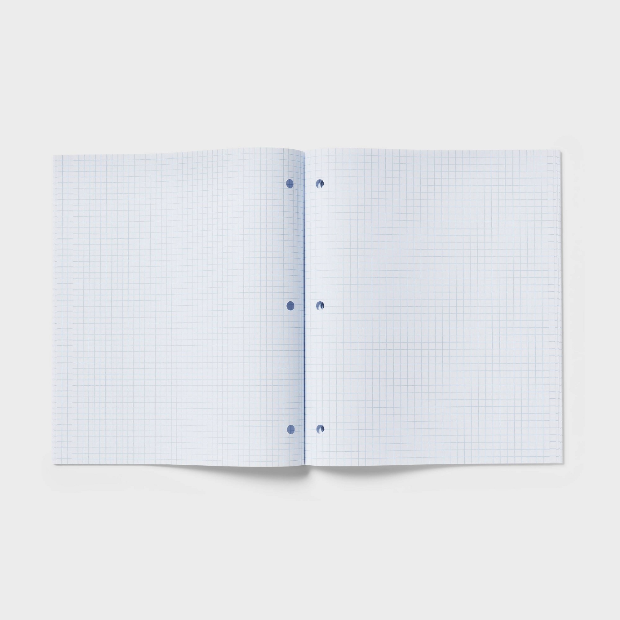 양면 사용 가능한 4줄 줄지어진 작문 노트 1개, 그래 - Graph Paper Pad 리뷰 및 가격