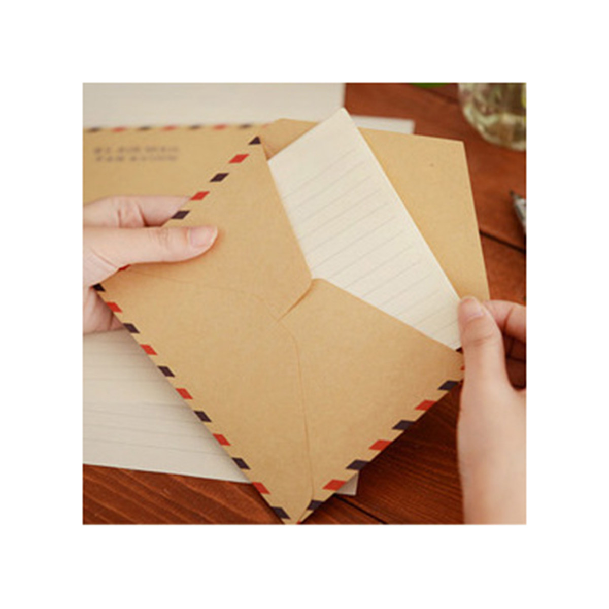 10Pcs 크래프트 종이 봉투 레트로 빈티지 편지 패턴 - Letter Envelope Kraft 리뷰 및 가격
