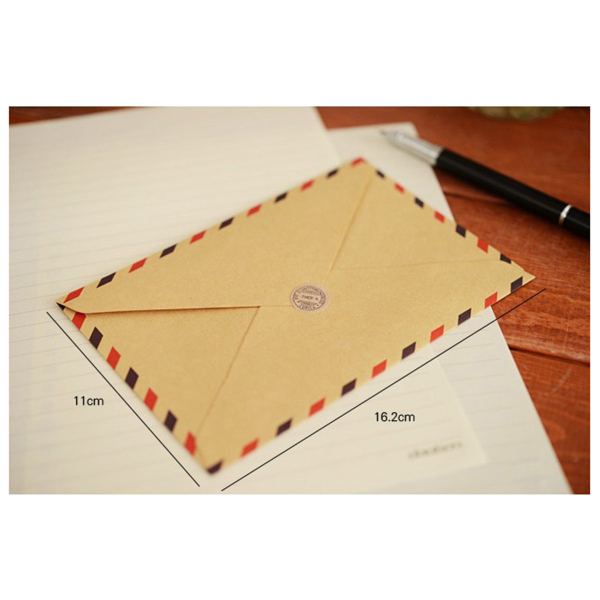 10Pcs 크래프트 종이 봉투 레트로 빈티지 편지 패턴 - Letter Envelope Kraft 리뷰 및 가격