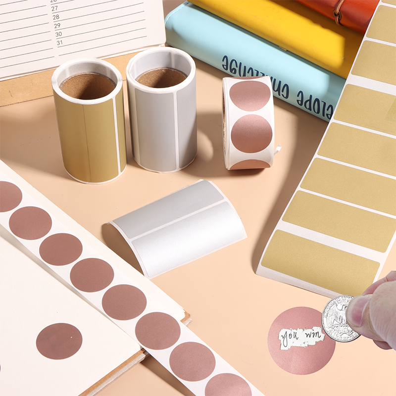 신제품 300개/롤 긁어내는 스티커 라벨 비밀 코드 커 - Sticker Label Roll 리뷰 및 가격