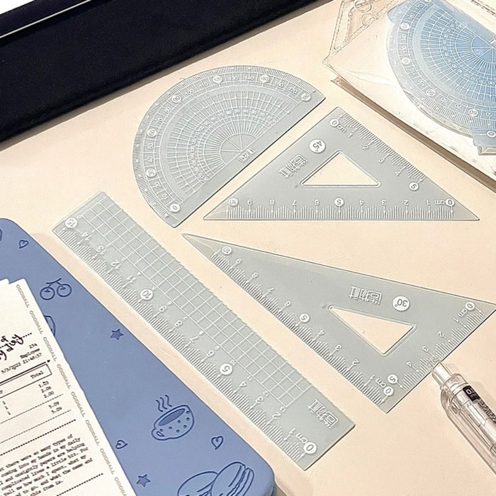 4 개/대 다기능 15/20CM 젤리 눈금자 세트 투명 - Ruler Set Transparent 리뷰 및 가격