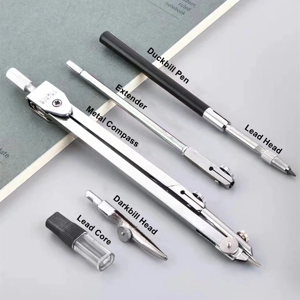 스테인레스 스틸 제도 세트 내구성 드로잉 나침반 수학  - Compass Geometry Set 리뷰 및 가격