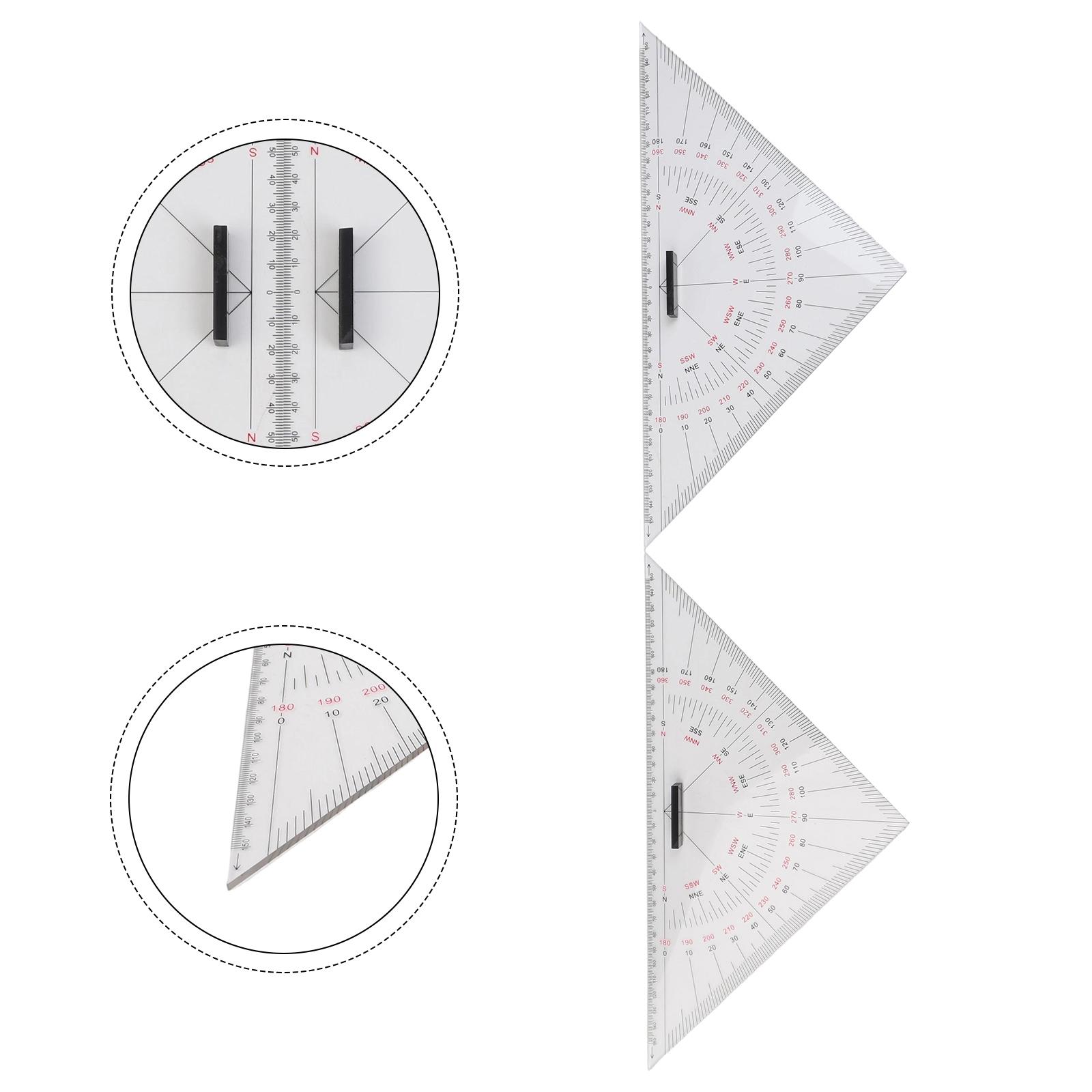투명 30cm 해양용 삼각자, 각도기 세트 (보트, 요 - Ruler Set Transparent 리뷰 및 가격