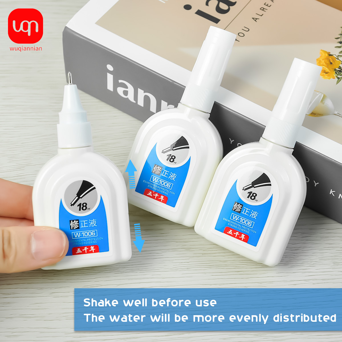 WQN-1/3/6PCS 심플 화이트 수정액 18ml,  - Correction Fluid White 리뷰 및 가격