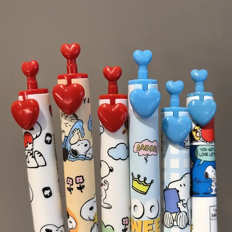 6 Pcs 스누피 젤 펜 세트 0.5mm 빠른 건조 검 - Gel Ink Pen Set 리뷰 및 가격