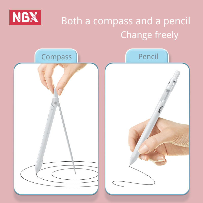 NBX 나침반 연필 학교 그리기 도구 눈금자 지우개 세 - Compass Geometry Set 리뷰 및 가격